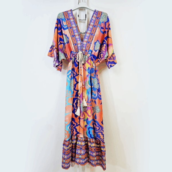 Robe fluide colorée