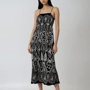 Robe longue imprimée